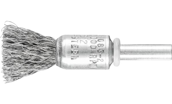PFERD 43204105, Kopp stålbørste, 6 mm, 1,3 cm, 20000 RPM, 10 stykker