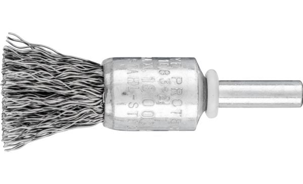 PFERD 43203001, Kopp stålbørste, 6 mm, 1,5 cm, 18000 RPM, 10 stykker