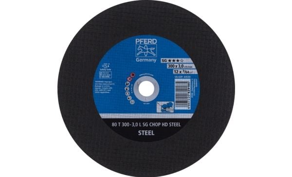 PFERD Cut-off wheels for chopsaws (CHOPSAW) SG CHOP HD STEEL, 30 cm, 20 styck