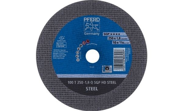 PFERD Stationary cut-off wheels SGP HD STEEL, Stål, 20 stykker