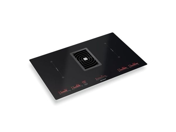 FABER S.p.A. Galileo BK Glass NG A830, Sort, Innebygget, 83 cm, Sonebasert induksjon, Glass, 4 zone(s)