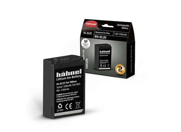 Hahnel HL-EL25, Nikon, 1200 mAh, 7,6 V, Lithium-Ion (Li-Ion)