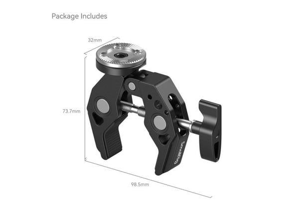 SmallRig 4249, Rosettmontering, Sort, Aluminium, 5 kg, China, 50 mm