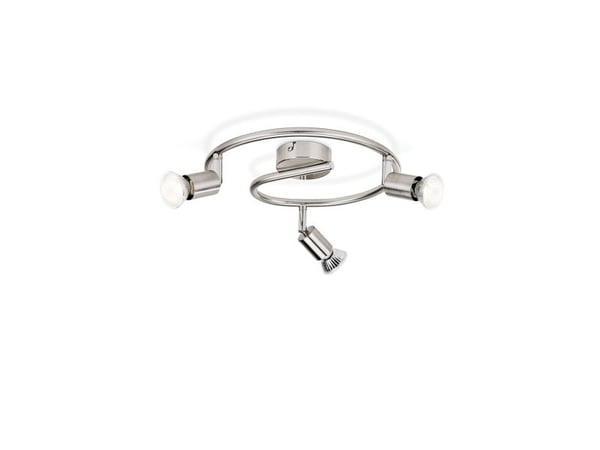 Philips myLiving Limbali-spotlys til tak/vegg, 3 stk., Spotlight på skinne, GU10, 3 ampuller, LED, 230 V, Kromfarget