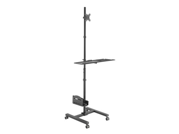 Equip 650171, Multimediavagn, Svart, Plast, Rostfritt stål, PC, 8 kg, 43,2 cm (17")