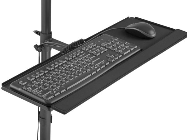Equip 650171, Multimediavogn, Sort, Plast, Rustfritt stål, PC, 8 kg, 43,2 cm (17")