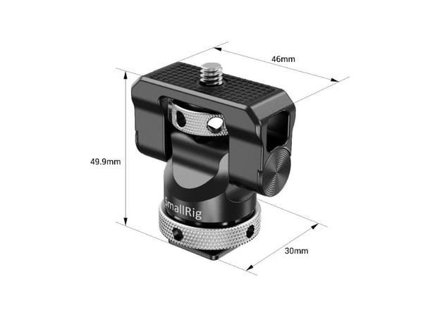 SmallRig BSE2346B, Skjermmontering, Sort, Aluminium, 1,2 kg, SmallHD Focus Series SmallHD Focus OLED Series SmallHD UltraBright Series SmallHD 500 ...
