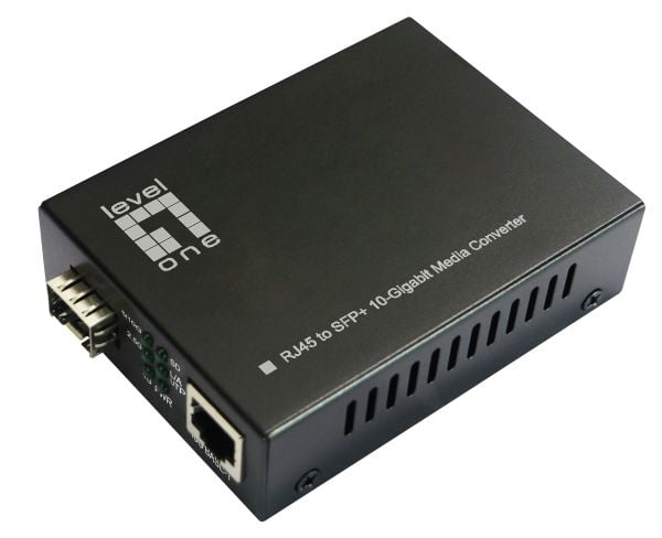 LevelOne GVT-2051 - Fibermediekonverterare - GigE (optisk), 100Mb LAN (optisk), 2.5GbE, 5GbE, 10 GigE optiskt, 10GbE - 100Base-TX, 1000Base-T, 1000...