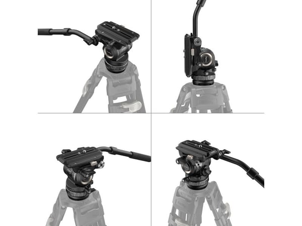 SmallRig 4287, Kulehode, Sort, Aluminium, Silikon, Rustfritt stål, 205 mm, 140 mm, 140 mm