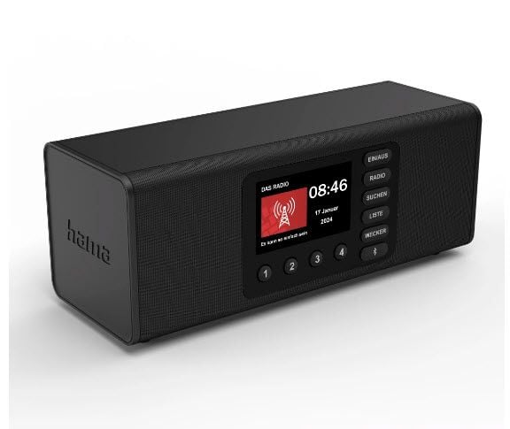 Hama DR2002BT, Personlig, Digitalt, DAB, DAB+, FM, 10 W, TFT, 10,9 cm (4.3")