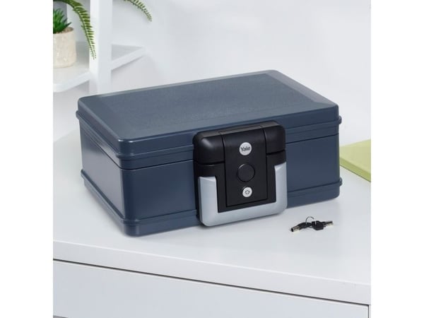 Yale YFWC/154/KB1, Bærbar safe, Grå, Nøkler, 4 l, Plast, 354 mm
