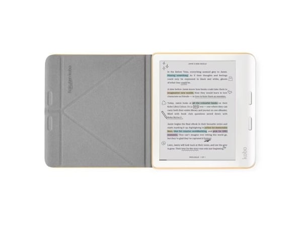 Kobo Libra SleepCover - Lommebok for eBook-leser - smørgul - for Kobo Libra Colour