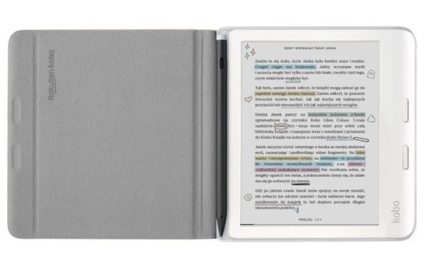 Kobo Libra SleepCover - Lommebok for eBook-leser - sandbeige - for Kobo Libra Colour
