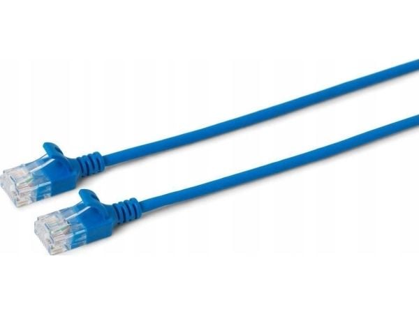 MicroConnect - Verkkokaapeli - RJ-45 (uros) RJ-45 (uros) - 10 m - 3,6 mm - UTP - CAT 6a - halogeeniton, solmuvapaa, säikeistetty - sininen - sininen