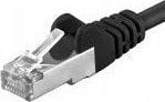 PremiumCord Patch kabel S-FTP Cat6a 5m cerna, 5 m, Cat6a, SF/UTP (S-FTP), RJ-45, RJ-45, Sort