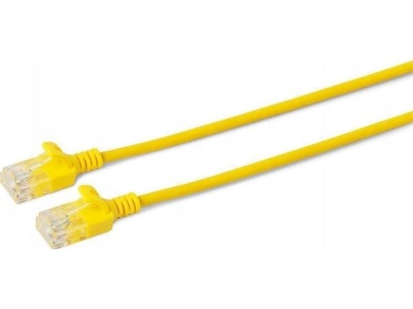 Microconnect V-UTP60015Y-SLIM -verkkokaapeli, keltainen, 0,15 m, Cat6 U/UTP (UTP) (V-UTP60015Y-SLIM)