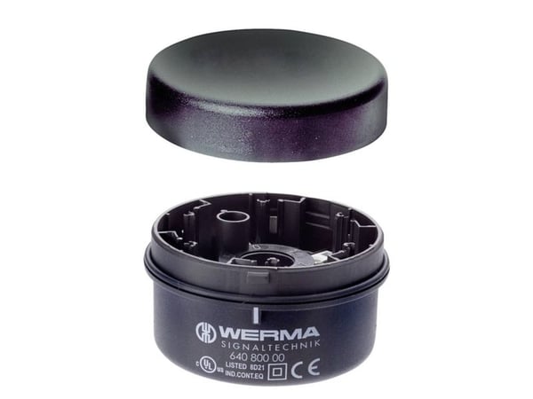 Werma 640.800.00, Musta, Polykarbonaatti (PC), IP65, 70 mm, 36 mm, 81 g