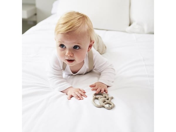 Matchstick Monkey Mini Monkey Teether Grey