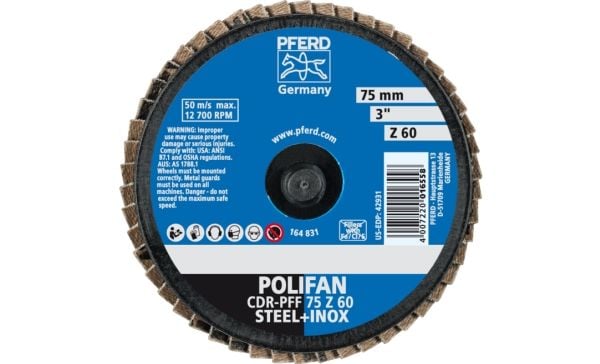 PFERD CDR PFF 75 Z 60, metallia, 10 kpl PFERD CDR PFF 75 Z 60, metallia, 10 kpl