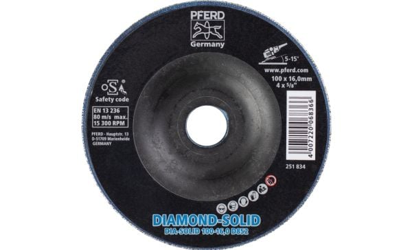 PFERD Diamond grinding discs CC-GRIND SOLID DIAMOND, 10 cm, 1 styck