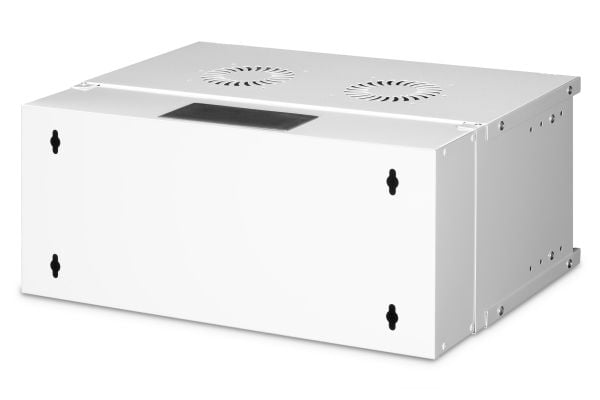 Digitus SOHO PRO Series - Skap - 540x400 mm (WxD) - veggmonterbar - RAL 7035, lysegrå - 4U - 19"