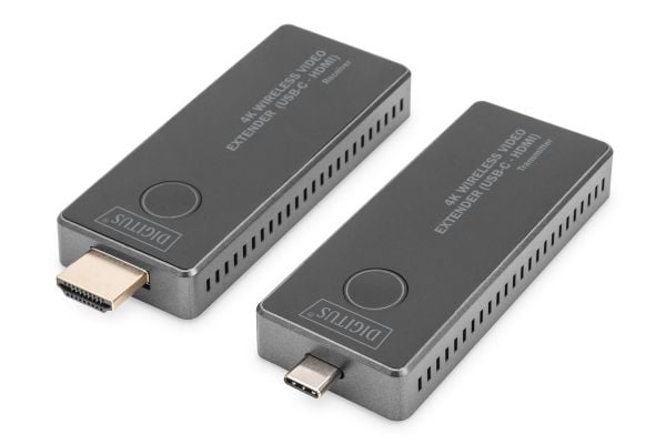 DIGITUS - Sender og mottaker - video/lyd-forlenger - Wi-Fi 5, 802.11b/g/n - opp til 30 m