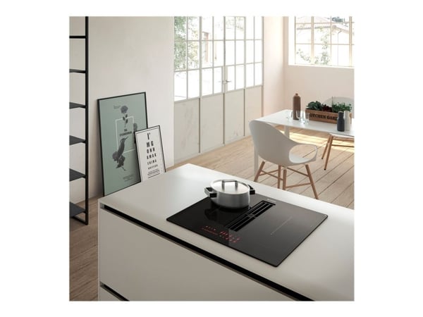 Faber Galileo Smart A60 - Induktiokeittotaso - 4 keittolevyä - Niche - leveys: 56 cm - syvyys: 49 cm - luokka A++ - musta, vedonpoistolla varustettuna
