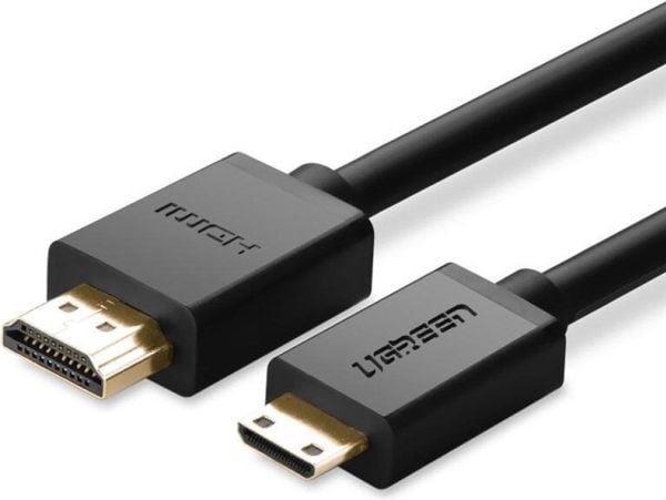 Ugreen 11167, 1,5 m, HDMI Type C (Mini), HDMI Type A (Standard), 3D, 10,8 Gbit/sek, Svart