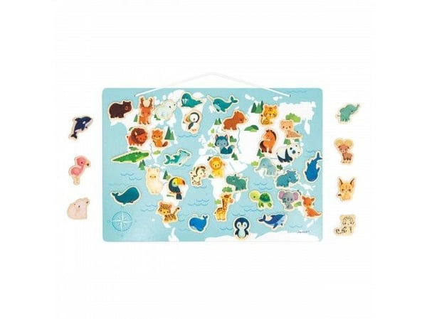 Janod Small Animals pussel med 40 magneter