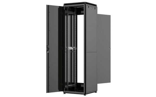 Lanview by Logon - Rack skåp - 600 x 600 mm, data line - fristående - svart, RAL 9005 - 42U - 19"