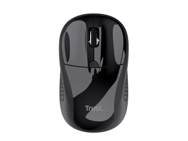 Trust - Mus - høyre- og venstrehåndet - optisk - 4 knapper - trådløs - 2.4 GHz - USB trådløs mottaker - svart