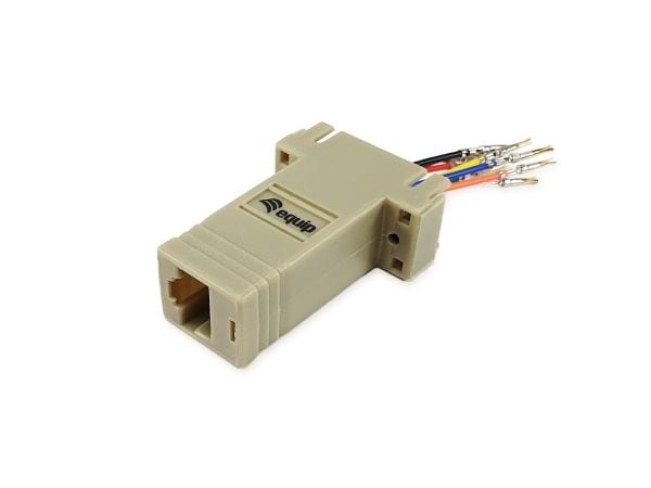Equip 133388, RJ-45, Seriell, Hunkjønn, Grå, China, 72 mm