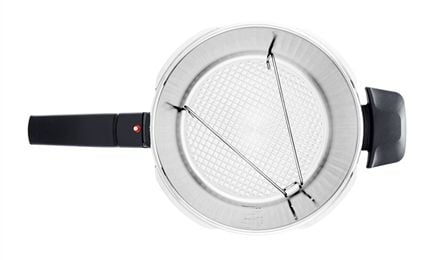 Fissler Vitavit Premium, 6 L, Keraaminen, Kaasu, Induktio, Ruostumaton teräs, 22 cm, Ruostumaton teräs, irrotettava