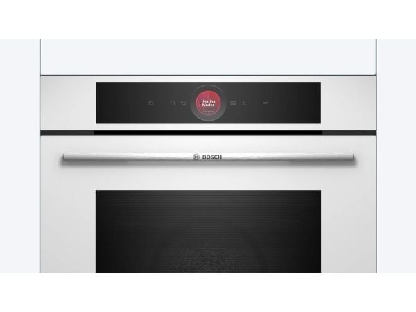 Bosch Serie 8 HBG7341W1, Keskikokoinen, Sähköuuni, 71 L, 71 L, 30 - 300 °C, Hydrolyyttinen + pyrolyyttinen