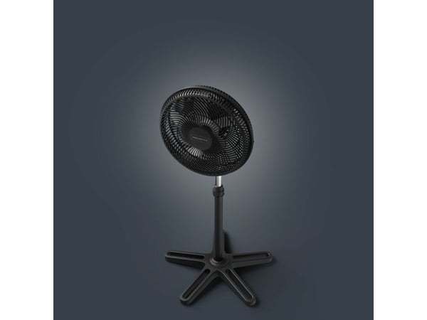 Rowenta Turbo Essential VU3110F0, Husholdningsvifte, Svart, Gulv, 58 dB, 40 cm, 2220 m³/t