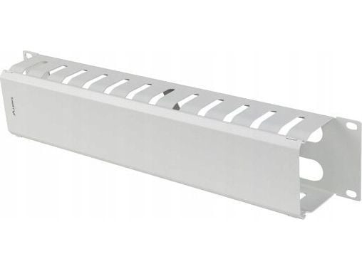 Lanberg - Rackpanel för kabelhantering - grå, RAL 7035 - 2U - 19"