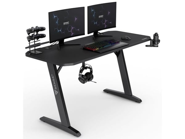 SENSE7 Nomad Classic Skrivebord Sort 140 cmx60 cm Klassisk