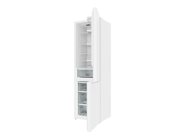 Gorenje NRK6202EW4 - Kylskåp/frys - bottenfrysskåp - fördjupning - bredd: 60 cm - 331 liter - Klass E - vit