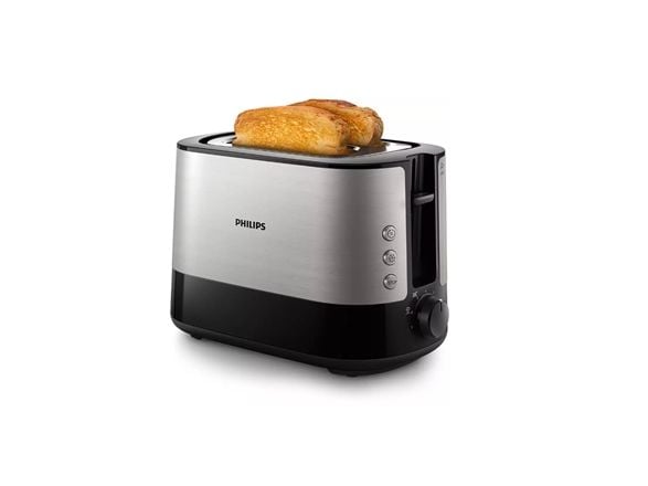 Philips Viva Collection HD2635 - Brødrister - 2 skive - 2 Spor - svart