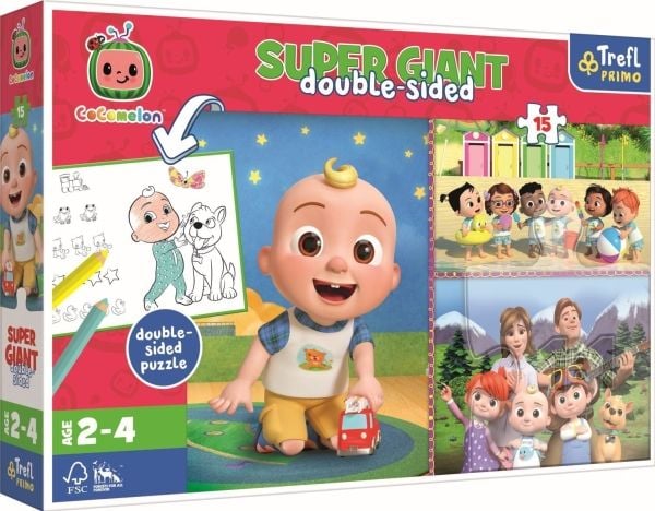 Trefl puslespill Super Giant Cocomelon Vennlige venner 15 brikker