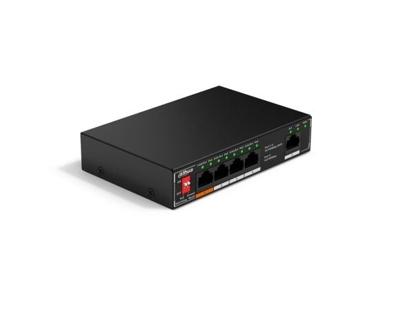 Dahua Technology PoE SF1005P, Uhåndtert, L2, Fast Ethernet (10/100), Full tosidig, Strøm over Ethernet (PoE), Kan monteres på vegg Dahua Technology PoE SF1005P, Uhåndtert, L2, Fast Ethernet (10/100), Full tosidig, Strøm over Ethernet (PoE), Kan monteres på vegg