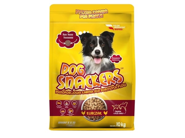 BIOFEED Dog Snackers Adult medium & large Chicken - tørfoder til hunde - 10kg