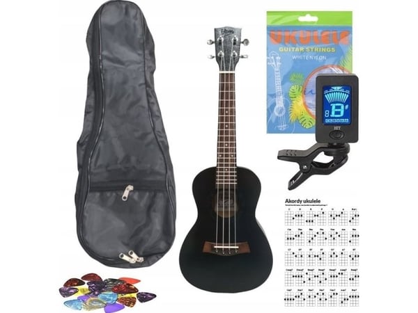 V-Tone konsert-ukulele akustisk 23" (UK23 BK)