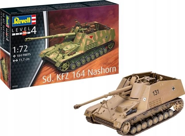 Revell plastmodell av Sd.Kfz. 164 Nashorn 1/72