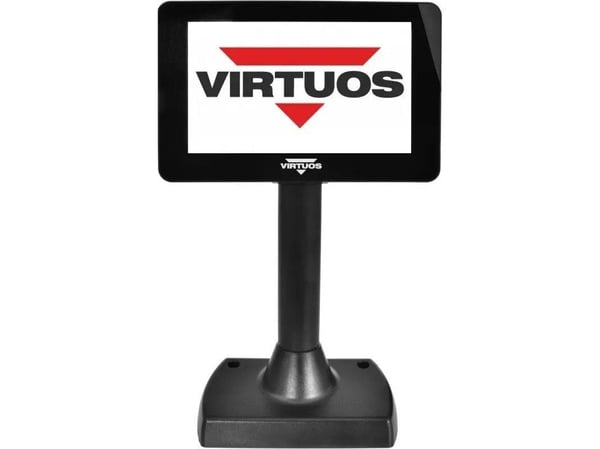 Virtuos 7" färg kunddisplay Virtuos SD700F, USB, svart