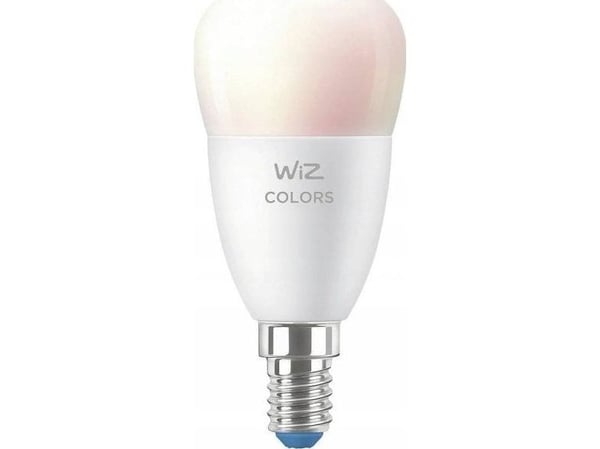 WiZ - LED-lyspære - form: P45 - mattslipt finish - E14 - 4.9 W (ekvivalent 40 W) - klasse F - helfarge - 2200-6500 K