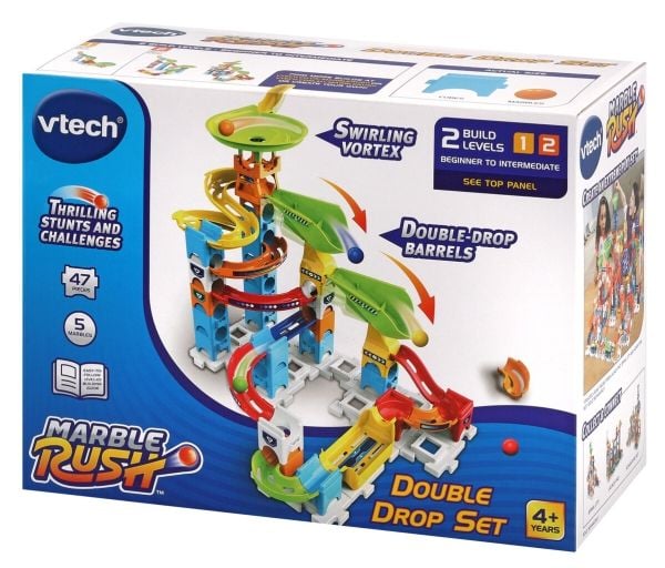 Vtech Marble Rush Double Drop Set, 47 delar