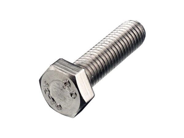 WASI Sætbolt M10x50 mm DIN 933 uden møtrik, rustfri A2med fuld gevindnøglevidde 17 mm