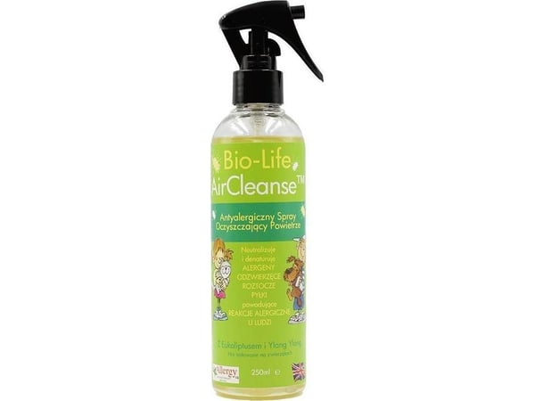 Bio-Life BIOLIFE AIR CLEANSE, 100% naturlig Anti-allergeeninen ilmasuihke, 250ml