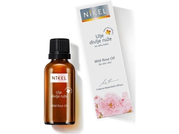 Nikel NIKEL, Wild Rose og Geranium blomsterolje som glatter ut rynker, 100% naturlig, 30ml Nikel NIKEL, Wild Rose og Geranium blomsterolje som glatter ut rynker, 100% naturlig, 30ml